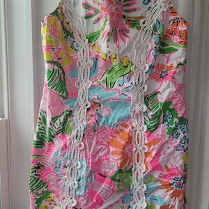 Lilly Pulitzer for Target Floral Mini Dress — Pink, Green, Blue, Orange